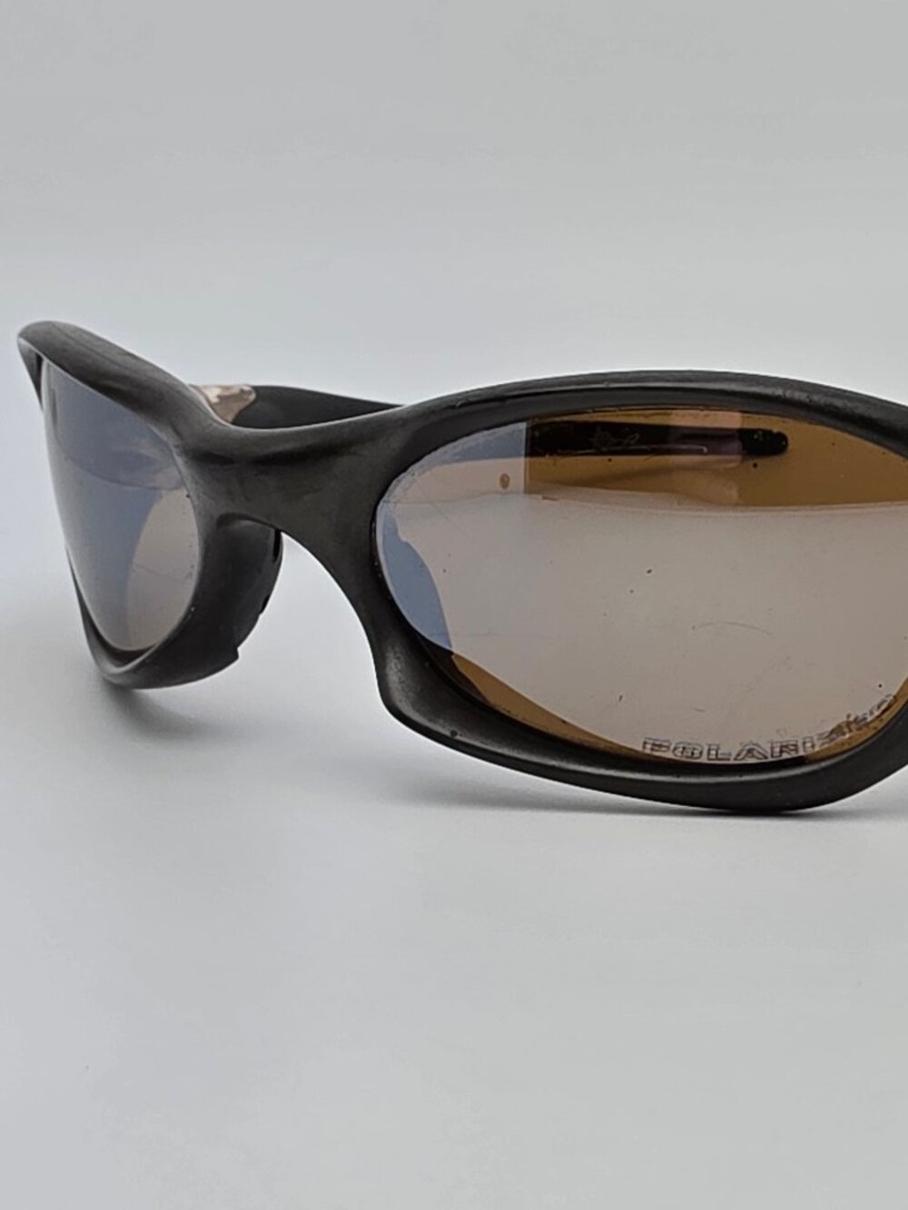Oakley 03-878 Valve 1.0 Bronze Frame Titanium Iridium Polarized Lens Sunglasses